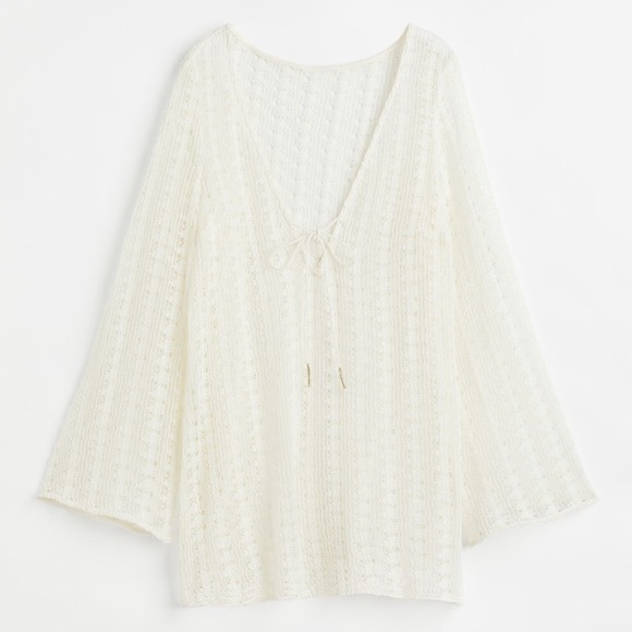 Jane Birkin Crochet Beach Coverup - Picture 3 of 4